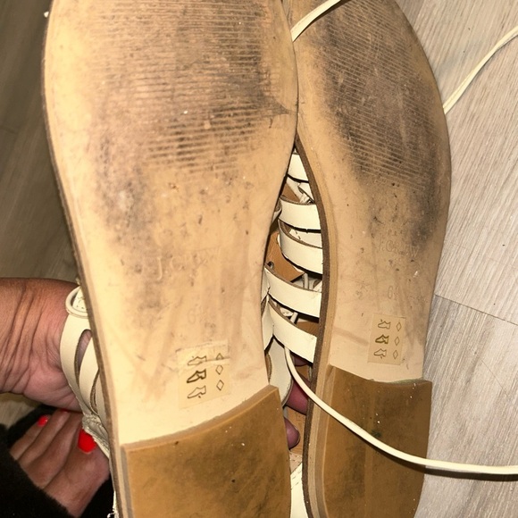 J. Crew Cream Gladiator Sandals with Caged Design - Picture 5 of 6